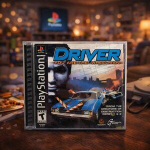 Driver (PS1) – Complete in Box (CIB) | Classic Getaway Driving Game (Untested)
